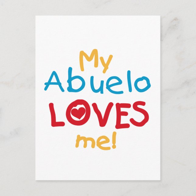Meine Abuelo-Lieben Ich Shirts und Geschenke Postkarte (Vorderseite)
