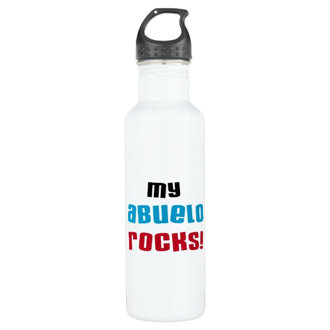 Meine Abuelo Rocks Edelstahlflasche (Vorderseite)