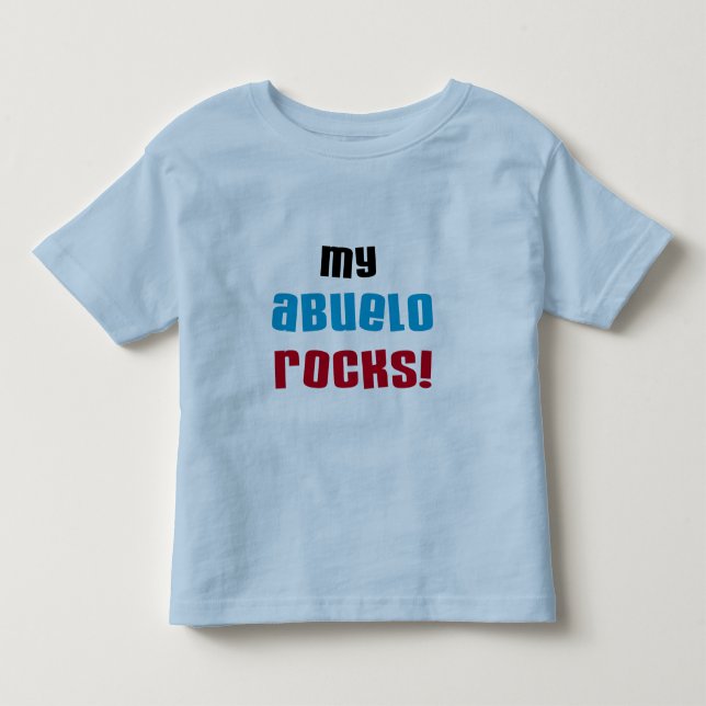 Meine Abuelo Rocks T - Shirt und Geschenke (Vorderseite)