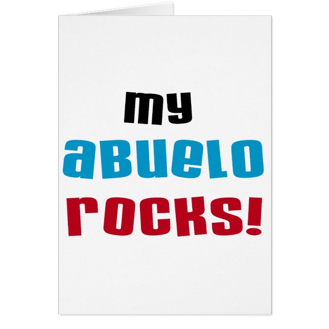 Meine Abuelo Rocks T - Shirt und Geschenke (Vorne)