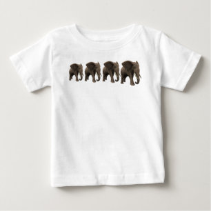 Meine Afrikanische Safari Drei Elefanten Baby T-shirt