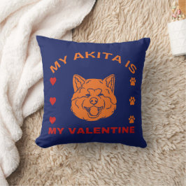 Meine Akita ist meine Valentine Funny Valentine Kissen