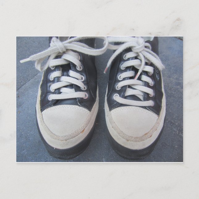 Meine alten Schuhe Postkarte (Vorderseite)