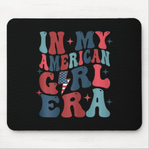 Meine amerikanische Mädchen Era Retro 4. Juli vier Mousepad