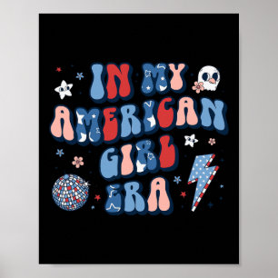 Meine amerikanische Mädchen Era Retro 4. Juli vier Poster
