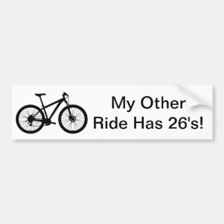 MEINE ANDERE FAHRT HAT 26' S-MOUNTAINBIKE AUTOAUFKLEBER