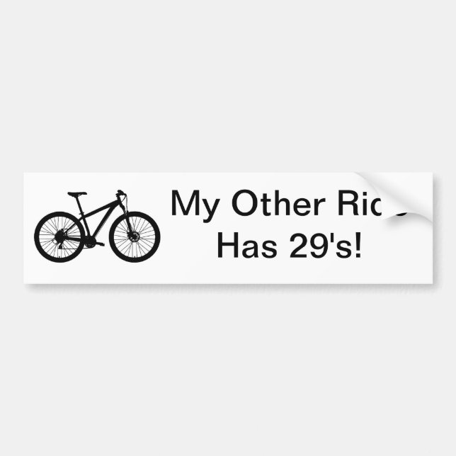 MEINE ANDERE FAHRT HAT 29' S-MOUNTAINBIKE AUTOAUFKLEBER (Vorne)