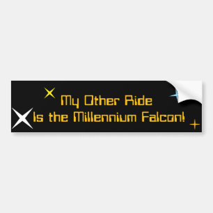 Meine andere Fahrt ist der Millenniumsfalke Autoaufkleber