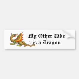 Meine andere Fahrt ist ein Drache-Autoaufkleber Autoaufkleber
