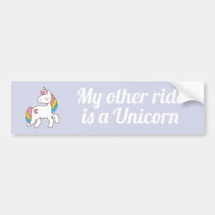 Meine andere Fahrt ist ein Einhorn Autoaufkleber