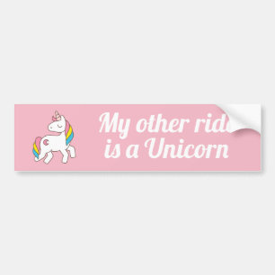 Meine andere Fahrt ist ein Einhorn Autoaufkleber