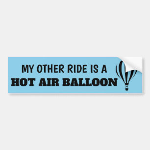 Meine andere Fahrt ist ein Heißluftballon Autoaufkleber