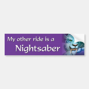 Meine andere Fahrt ist ein Nightsaber Autoaufkleber