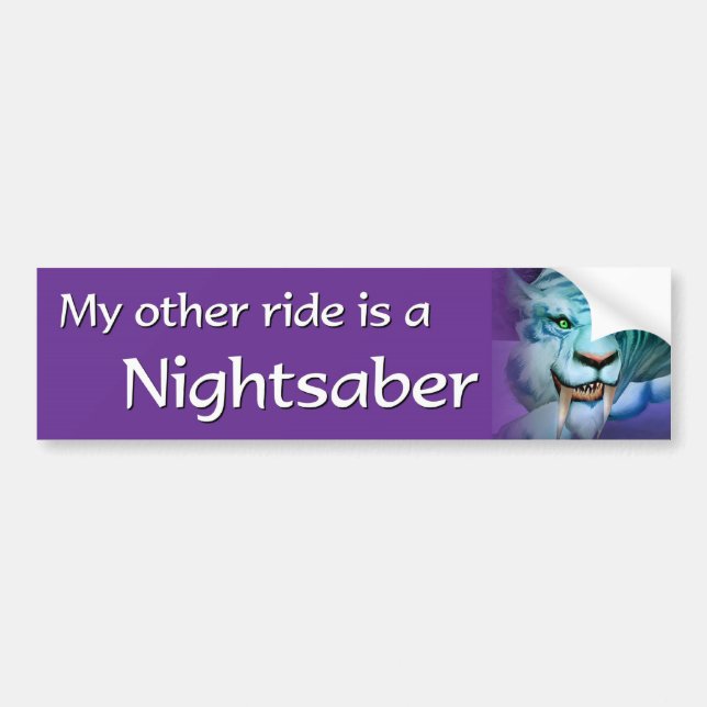 Meine andere Fahrt ist ein Nightsaber Autoaufkleber (Vorne)