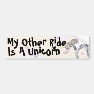Meine andere Fahrt ist ein Unicorn-Autoaufkleber Autoaufkleber