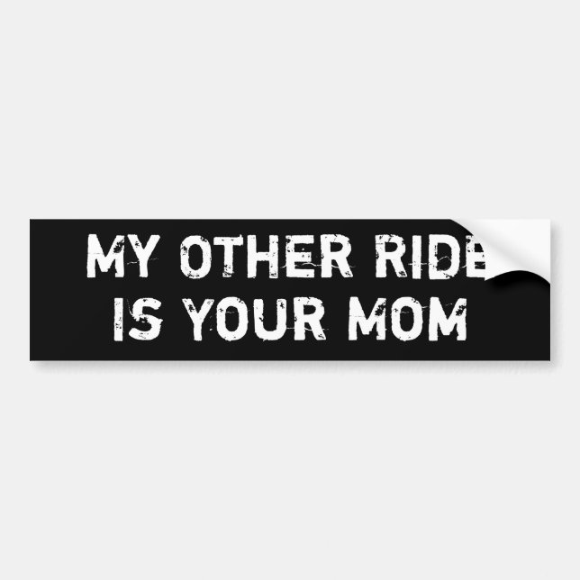 Meine andere Fahrt ist Ihre Mama Autoaufkleber (Vorne)