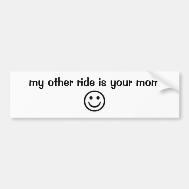 meine andere Fahrt ist Ihre Mamma Autoaufkleber (Vorne)