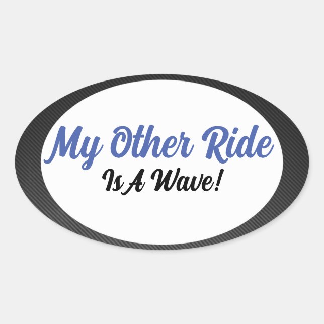 Meine andere Fahrt Ovaler Aufkleber (Vorderseite)
