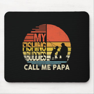 Meine Angelbuddies nennen mich Papa Shirt Vatertag Mousepad