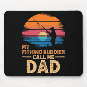 Meine Angelbuddies nennen mich Vater Retro Vintag  Mousepad