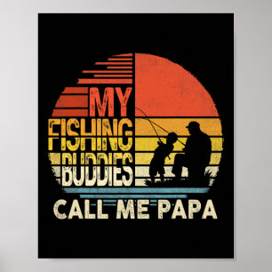 Meine Angelkumpels nennen mich Papa-Shirt zum Vate Poster