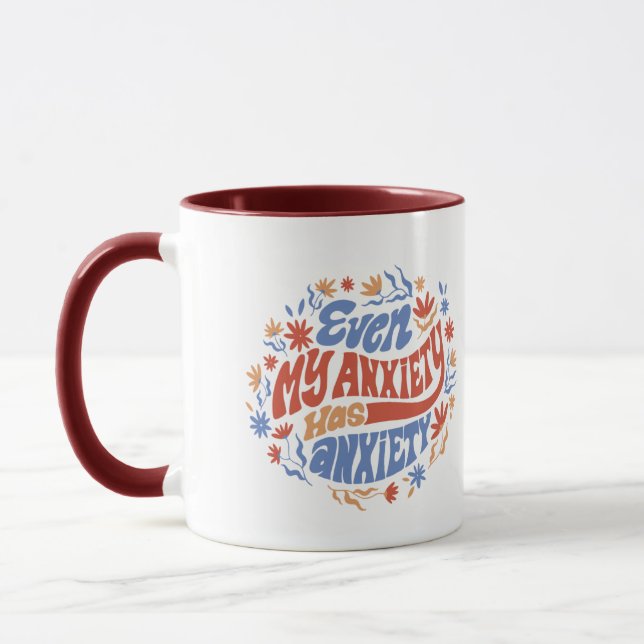 Meine Angst hat Angst Psychische Gesundheit Tasse (Links)