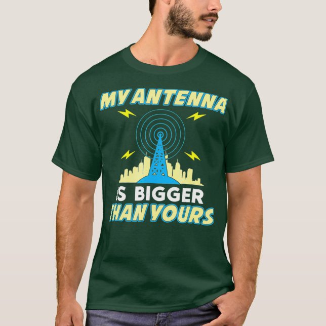 Meine Antenne ist größer als dein lustiges T-Shirt (Vorderseite)