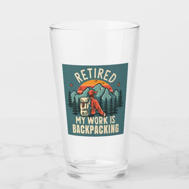 Meine Arbeit nachpacken Glas (Vorderseite)