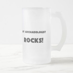 MEINE Archäologe FELSEN! Mattglas Bierglas