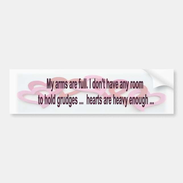 Meine Arme sind voll Autoaufkleber (Vorne)