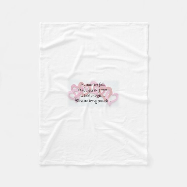 Meine Arme sind voll Fleecedecke (Vorderseite)