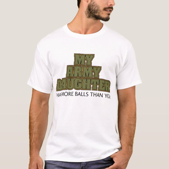 Meine Armee-Tochter T-Shirt (Vorderseite)