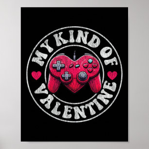 Meine Art Valentinsgruß Gamer Cooler Valentinstag Poster
