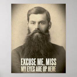 Meine Augen sind hier oben... Poster