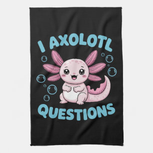 Meine Axolotl Fragen Geschirrtuch