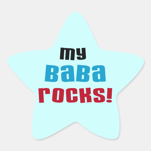 Meine Baba Rocks Stickers (Vorderseite)