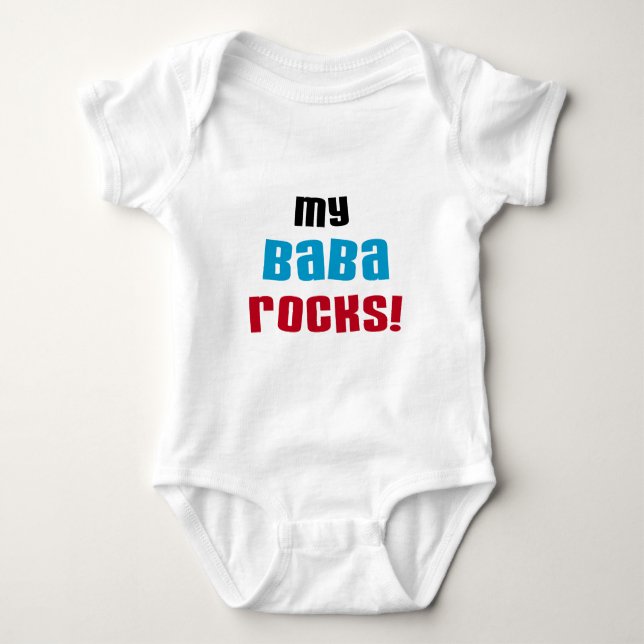 Meine Baba Rocks T - Shirt und Geschenke (Vorderseite)