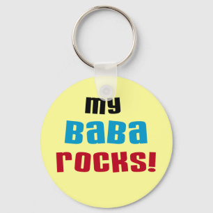 Meine Baba Rocks T - Shirt und Geschenke Schlüsselanhänger