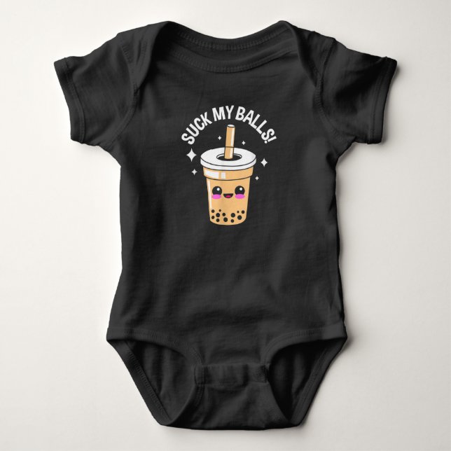 Meine Bälle Boba sind zum Kotzen Baby Strampler (Vorderseite)