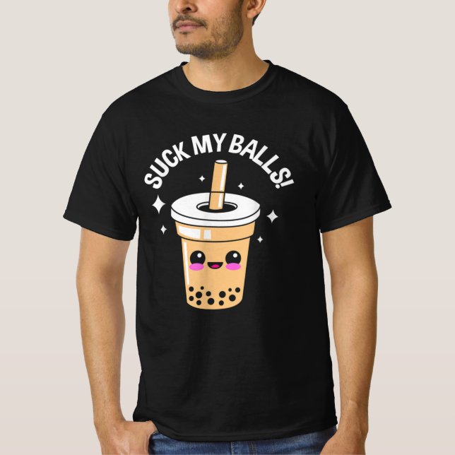Meine Bälle Boba sind zum Kotzen T-Shirt (Vorderseite)