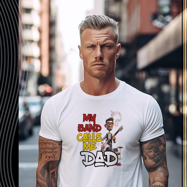 Meine Band nennt mich Vater - Vatertag T-Shirt (Von Creator hochgeladen)