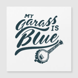 Meine Banjo-Glas ist blau Magnetkarte