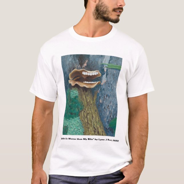 "Meine Barke ist schlimmer als mein Biss" T - Shir T-Shirt (Vorderseite)