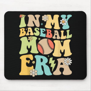 Meine Baseball-Mama Era Funny Baseball Mama Mother Mousepad