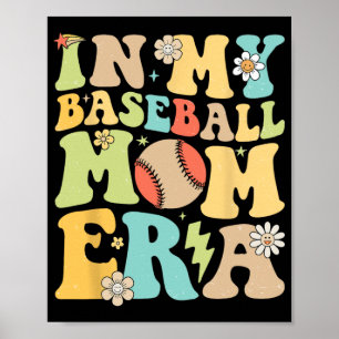 Meine Baseball-Mama Era Funny Baseball Mama Mother Poster