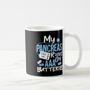 Meine Bauchspeicheldrüse läuft auf einem Aaa Akku  Kaffeetasse