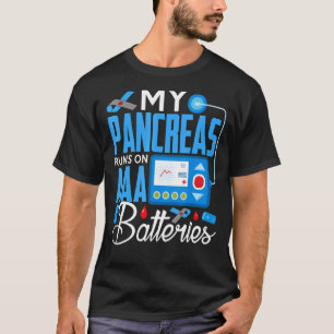 Meine Bauchspeicheldrüse läuft auf OM Batterien Ty T-Shirt