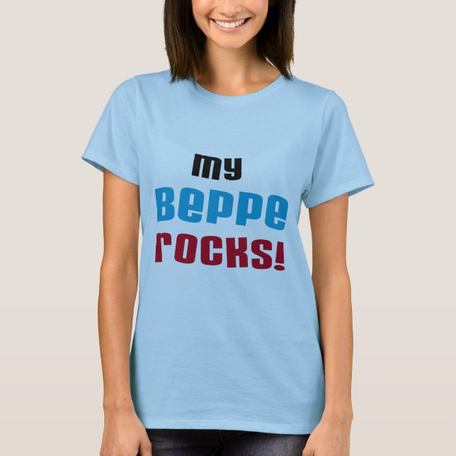 Meine Beppe Rocks T - Shirt und Geschenke (Vorderseite)