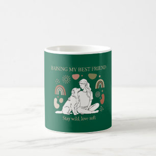 Meine beste Freundin aufziehen Boho Hundemama Kaffeetasse