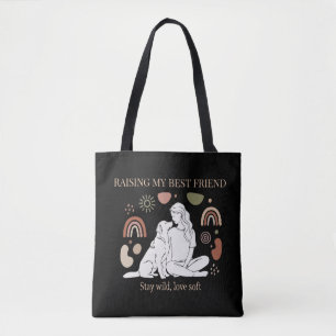 Meine beste Freundin aufziehen Boho Hundemama Tasche